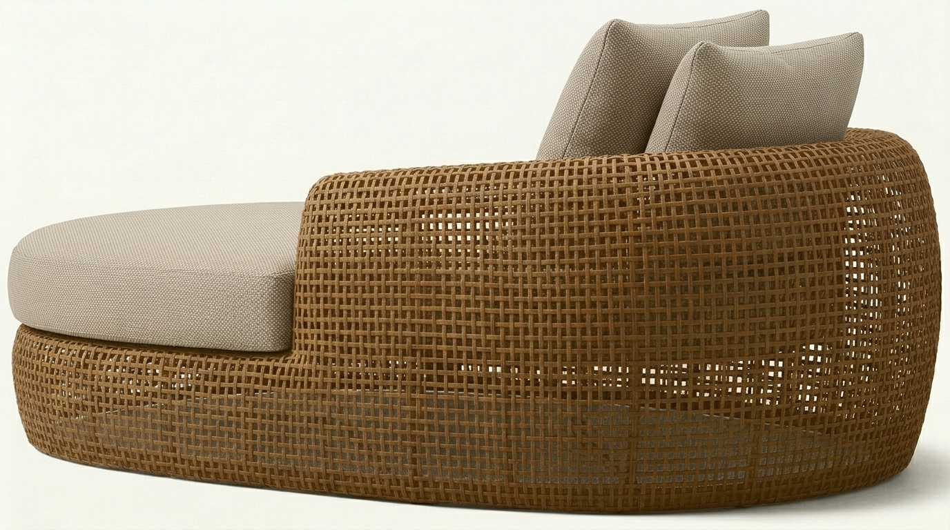 Aegan Daybed Back - Arbour Pebble